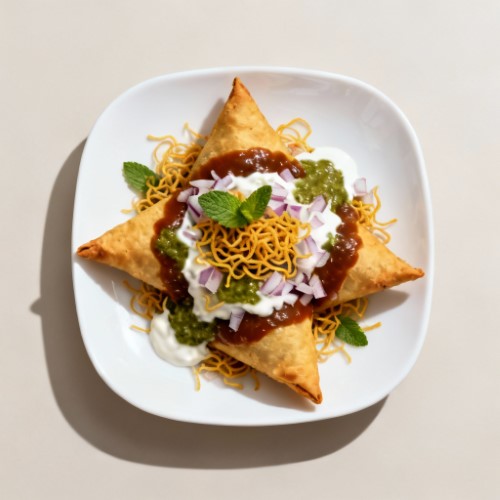 Homemade Samosa Chaat 